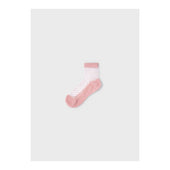 Mayoral Girls Pink Plumeti Socks